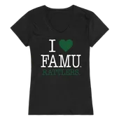 W Republic Women's I Love Shirt Florida A&M Rattlers 550-218