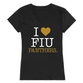 W Republic Women's I Love Shirt Florida International Golden Panthers 550-219