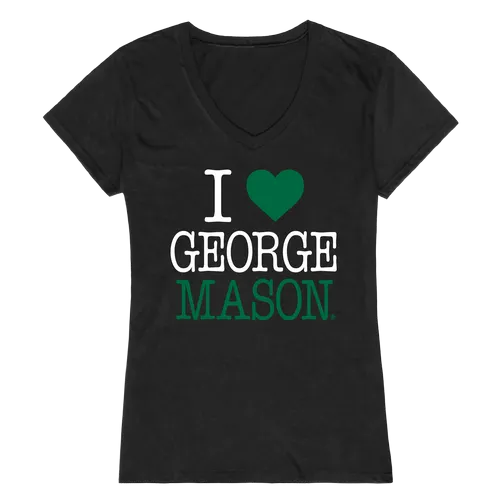 W Republic Women's I Love Shirt George Mason Patriots 550-221