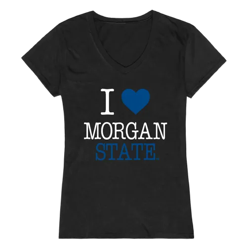 W Republic Women's I Love Shirt Morgan State Bears 550-224