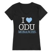 W Republic Women's I Love Shirt Old Dominion Monarchs 550-228