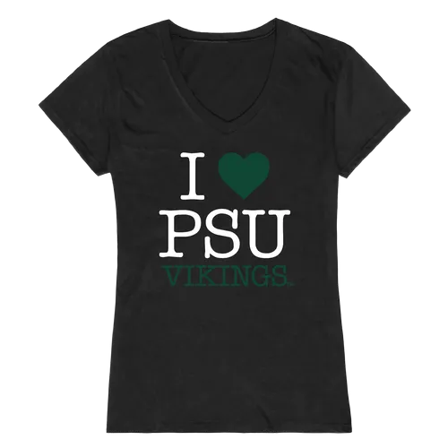 W Republic Women's I Love Shirt Portland State Vikings 550-229