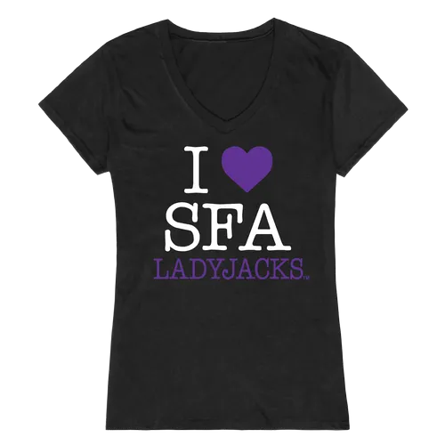 W Republic Women's I Love Shirt Stephen F. Austin State Lumberjacks 550-238