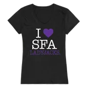 W Republic Women's I Love Shirt Stephen F. Austin State Lumberjacks 550-238