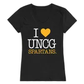 W Republic Women's I Love Shirt North Carolina Greensboro Spartans 550-245