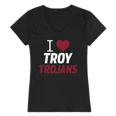 W Republic Women's I Love Shirt Troy Trojans 550-254