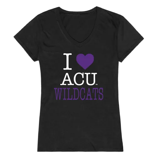 W Republic Women's I Love Shirt Abilene Christian Wildcats 550-257