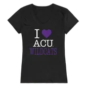 W Republic Women's I Love Shirt Abilene Christian Wildcats 550-257