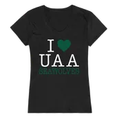 W Republic Women's I Love Shirt University Of Alaska Anchorage Seawolves 550-259