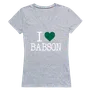 W Republic Women's I Love Shirt Babson College Beavers 550-263