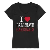 W Republic Women's I Love Shirt Ball State Cardinals 550-264