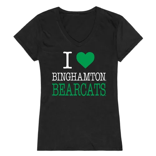 W Republic Women's I Love Shirt Binghamton University Bearcats 550-267