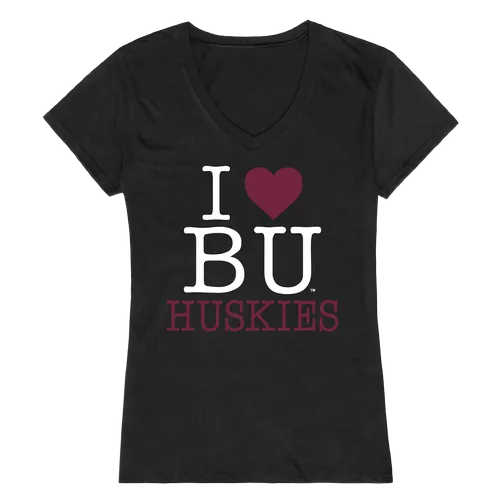 W Republic Women's I Love Shirt Bloomsburg University Huskies 550-268