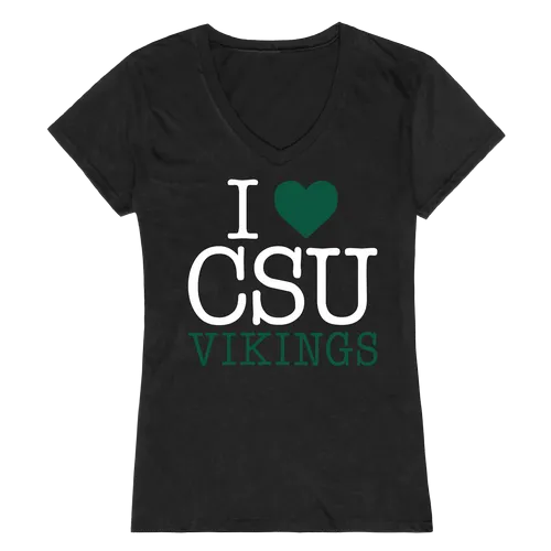 W Republic Women's I Love Shirt Cleveland State University 550-282