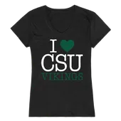 W Republic Women's I Love Shirt Cleveland State University 550-282