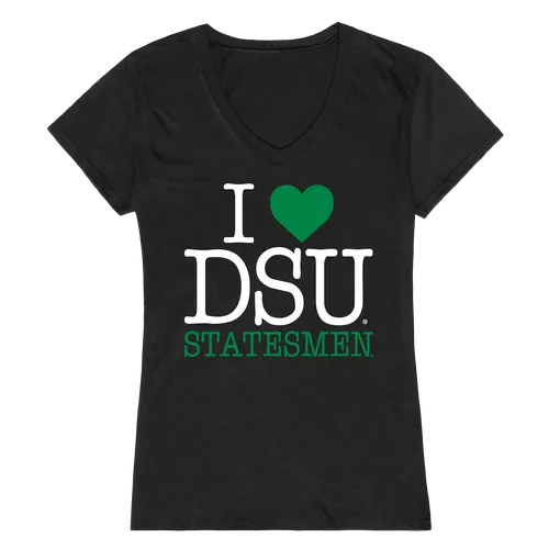 W Republic Women's I Love Shirt Delta State University Statesmen 550-289