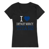 W Republic Women's I Love Shirt Detroit Mercy Titans 550-290