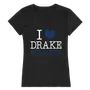 W Republic Women's I Love Shirt Drake University Bulldogs 550-292