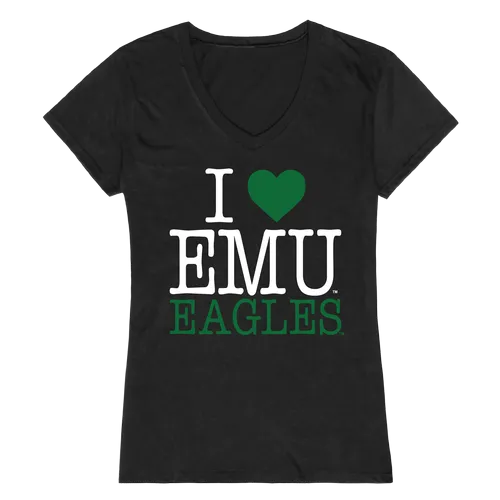 W Republic Women's I Love Shirt Eastern Michigan Eagles 550-295