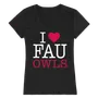 W Republic Women's I Love Shirt Florida Atlantic Owls 550-302