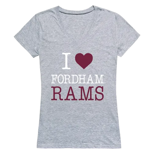 W Republic Women's I Love Shirt Fordham Rams 550-305