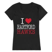 W Republic Women's I Love Shirt University Of Hartford Hawks 550-310