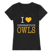 W Republic Women's I Love Shirt Kennesaw State Owls 550-320