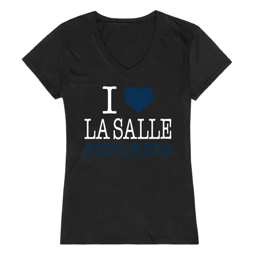 W Republic Women's I Love Shirt La Salle Explorers 550-322