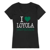 W Republic Women's I Love Shirt Loyola Maryland Greyhounds 550-332