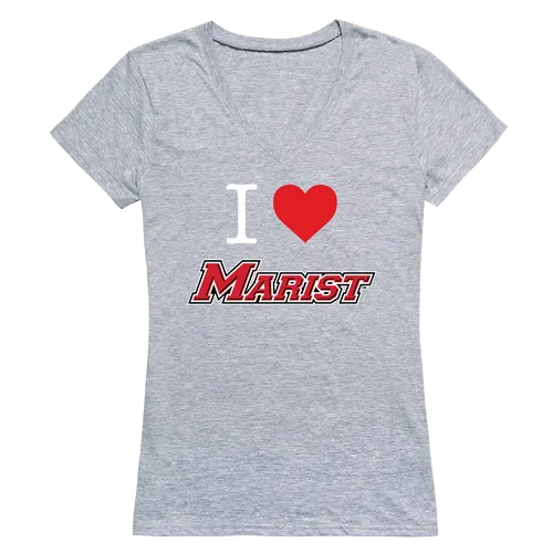 W Republic Women's I Love Shirt Marist Red Foxes 550-335