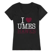 W Republic Women's I Love Shirt Maryland Eastern Shore Hawks 550-337