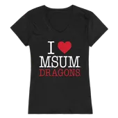 W Republic Women's I Love Shirt Minnesota State Moorhead Dragons 550-343