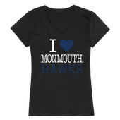 W Republic Women's I Love Shirt Monmouth University 550-345