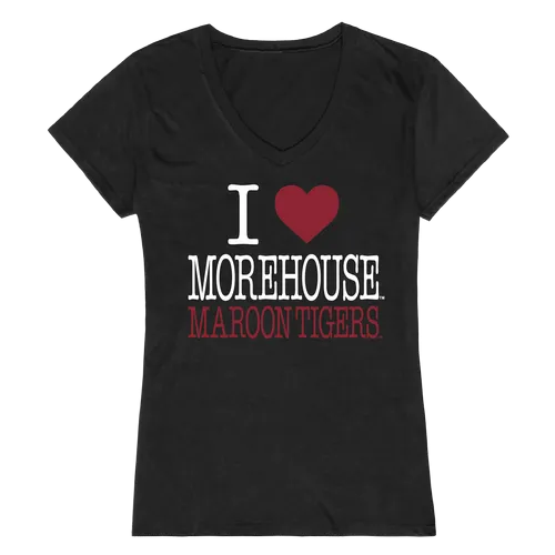 W Republic Women's I Love Shirt Morehouse College Tigers 550-346