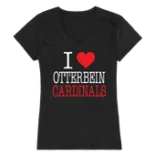 W Republic Women's I Love Shirt Otterbein University Cardinals 550-361