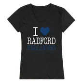 W Republic Women's I Love Shirt Radford Highlanders 550-366