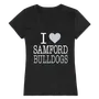 W Republic Women's I Love Shirt Samford University Bulldogs 550-375