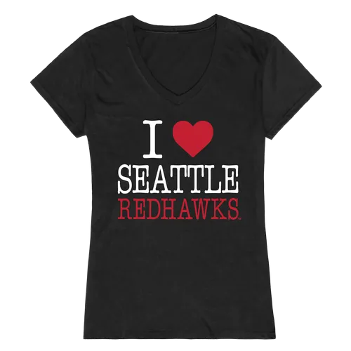 W Republic Women's I Love Shirt Seattle University Redhawks 550-378