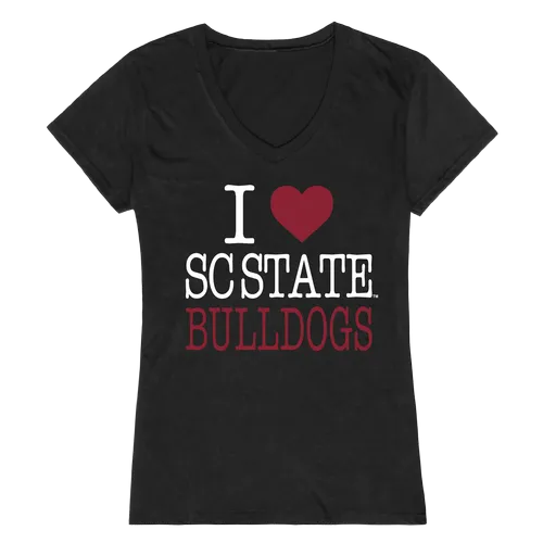 W Republic Women's I Love Shirt South Carolina State University Bulldogs 550-384