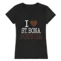 W Republic Women's I Love Shirt Saint Bonaventure University Bonnies 550-386