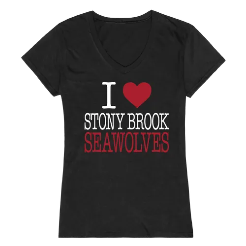 W Republic Women's I Love Shirt Stony Brook Seawolves 550-388