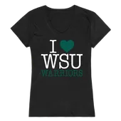 W Republic Women's I Love Shirt Wayne State Warriors 550-400