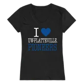 W Republic Women's I Love Shirt Wisconsin Platteville Pioneers 550-410