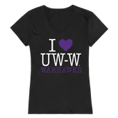 W Republic Women's I Love Shirt Wisconsin Whitewater Warhawks 550-414