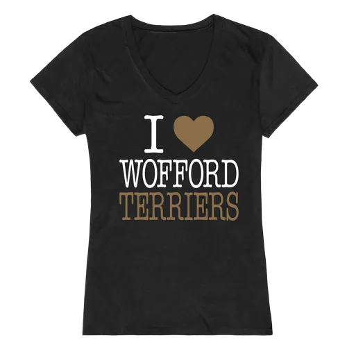 W Republic Women's I Love Shirt Wofford Terriers 550-415