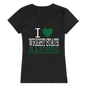 W Republic Women's I Love Shirt Wright State University Raiders 550-416