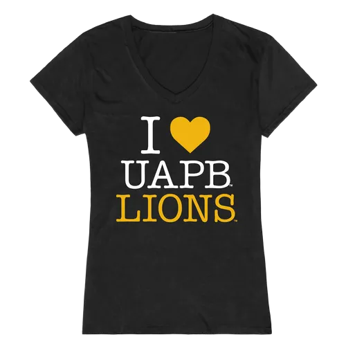 W Republic Women's I Love Shirt University Of Arkansas At Pine Bluff 550-418