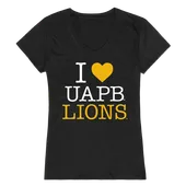 W Republic Women's I Love Shirt University Of Arkansas At Pine Bluff 550-418