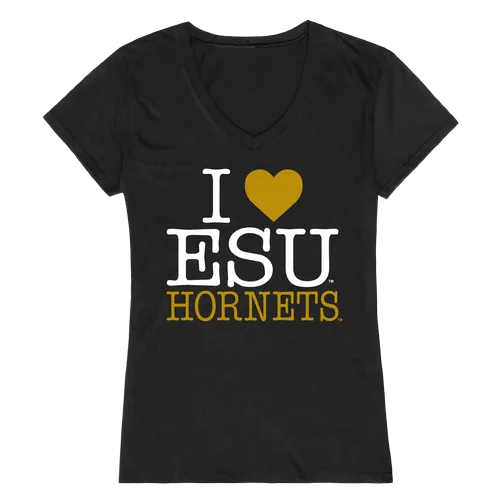 W Republic Women's I Love Shirt Emporia State University Hornets 550-423