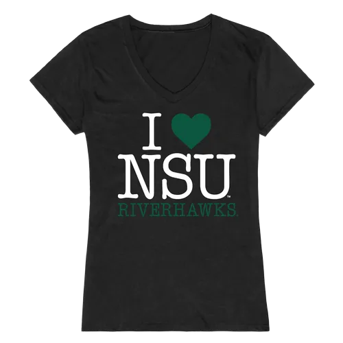 W Republic Women's I Love Shirt Northeastern State University Riverhawks 550-426